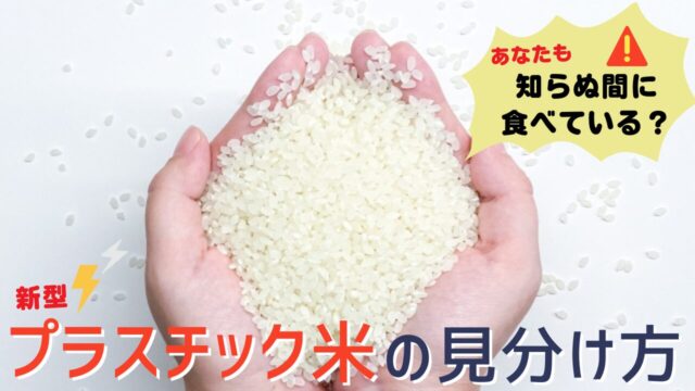 プラスチック米の見分け方