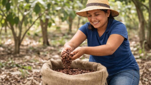 カカオ生産者のイメージ