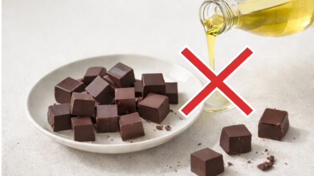 植物油脂不使用のチョコレート