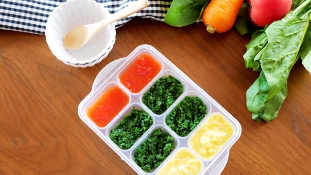 フリージング用の子どもの離乳食